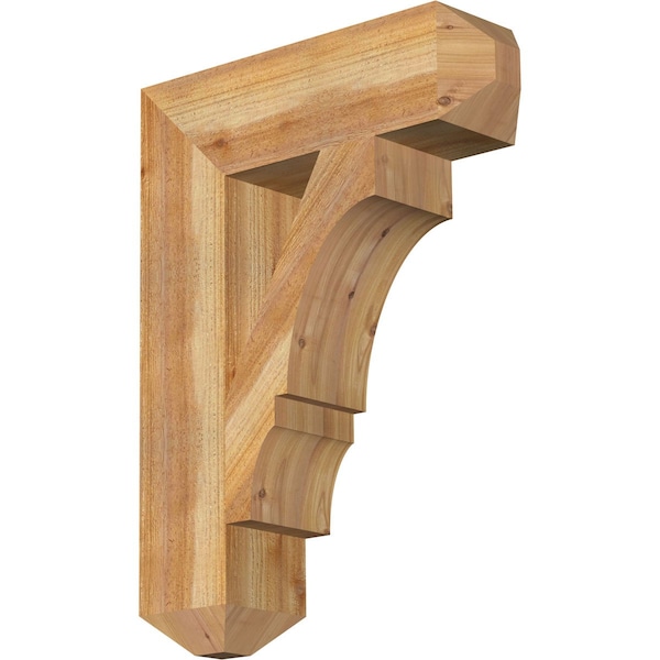 Ekena Millwork Balboa Craftsman Rough Sawn Bracket, Western Red Cedar, 6"W x 22"D x 30"H BKT06X22X30BOA04RWR - main